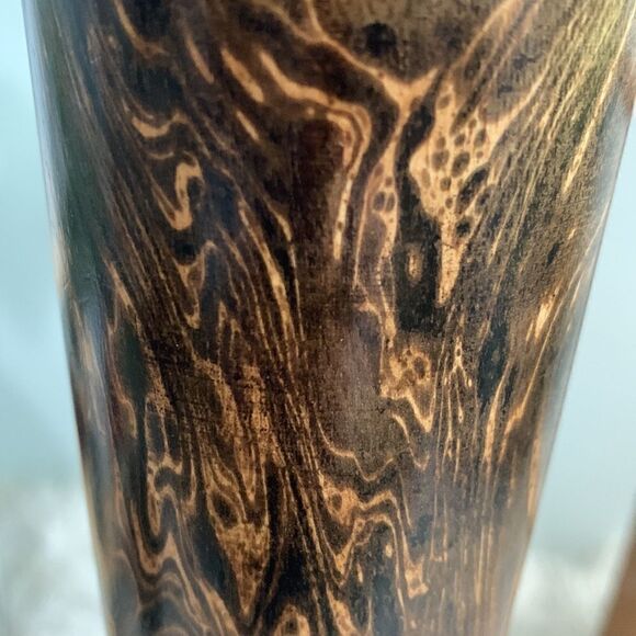 Wooden Vase Made In Thailand - Picture 3 of 17
